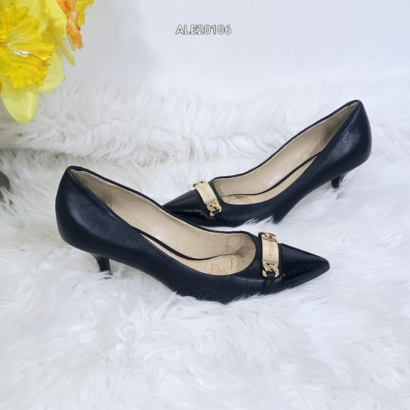 Coach Black Women's Heels Size 6 Leather and patent leather trim - Picture 12 of 12
